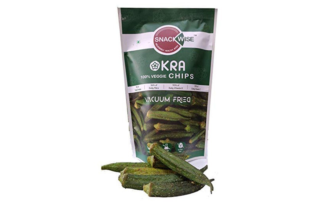 Snack Wise Okra Chips (Vacuum Fried)   Pack  30 grams
